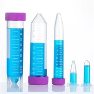 Provette per centrifuga in plastica con tappo a vite