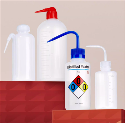 Bottiglia di lavaggio in plastica